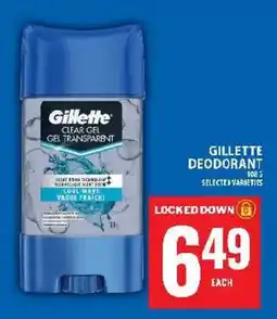 Food Basics Gillette deodorant offer