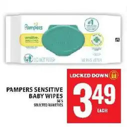 Food Basics Pampers sensitive baby wipes offer