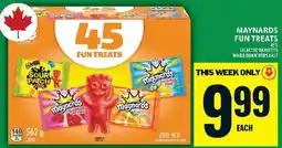 Food Basics Maynards fun treats offer