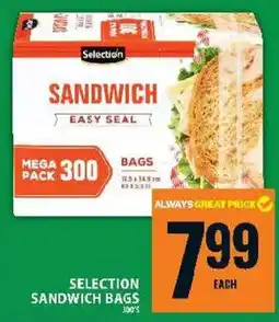 Food Basics Selection sandwich bags offer