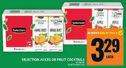 Food Basics Selection juices or fruit cocktails offer