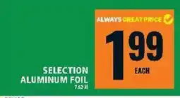Food Basics Selection aluminum foil offer