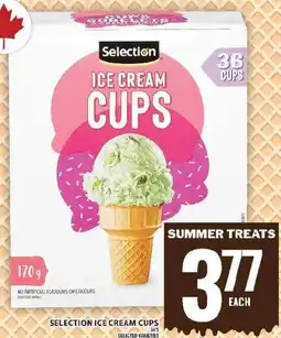 Food Basics Selection ice cream cups offer