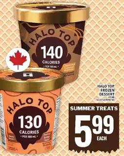 Food Basics Halo Top frozen dessert offer