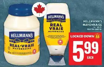 Food Basics Hellmann's real vraie mayonnaise offer