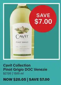 LCBO Cavit Collection Pinot Grigio DOC Venezie offer