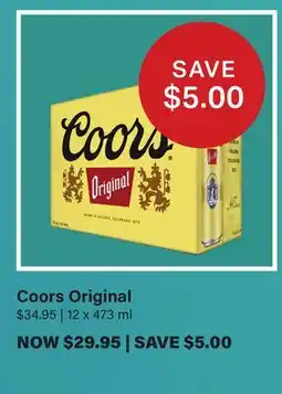 LCBO Coors Original offer