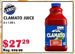 MVR Cash & Carry CLAMATO JUICE offer
