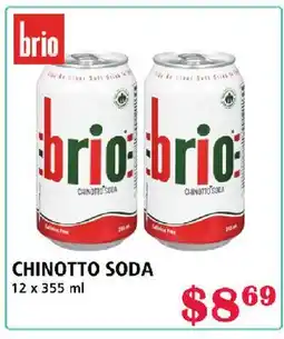 MVR Cash & Carry CHINOTTO SODA offer