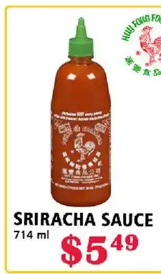 MVR Cash & Carry SRIRACHA SAUCE offer