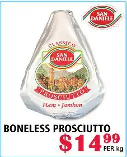 MVR Cash & Carry BONELESS PROSCIUTTO offer