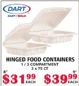 MVR Cash & Carry HINGED FOOD CONTAINERS offer
