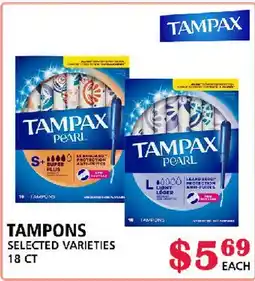 MVR Cash & Carry TAMPAX TAMPONS offer