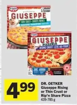 Co-op Dr. Oetker Giuseppe Rising or Thin Crust or Rip'n Share Pizza offer