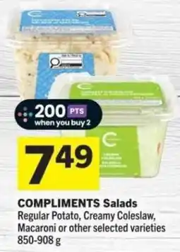 Co-op Compliments Salads offer