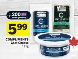 Co-op Compliments Goat Cheese offer
