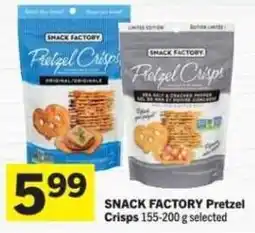 Co-op Snack Factory Pretzel Crisps offer