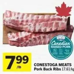 Co-op Conestoga meats pork back ribs offer