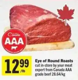 Co-op Eye of Round Roasts offer
