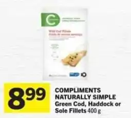 Co-op Naturally Simple Green Cod, Haddock or Sole Fillets offer