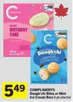 Co-op Compliments Dough'chi Bites or Mini Ice Cream Bars offer