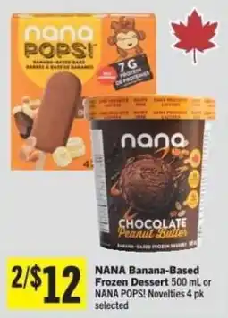 Co-op Nana Banana-Based Frozen Dessert offer