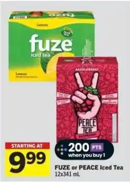 Co-op Fuze or Peace Iced Tea offer