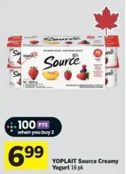 Co-op Yoplait Source Creamy Yogurt offer