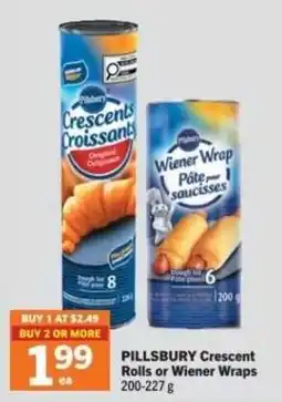 Co-op Pillsbury Crescent Rolls or Wiener Wraps offer