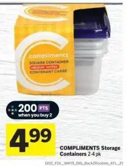Co-op Compliments Storage Containers offer