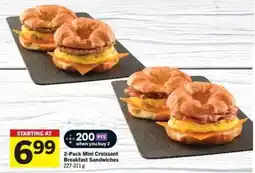 Co-op 2-Pack Mini Croissant Breakfast Sandwiches offer