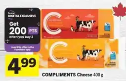 Co-op Compliments Cheese offer