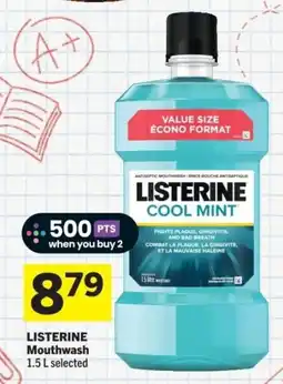 Co-op Listerine mouthwash cool mint offer