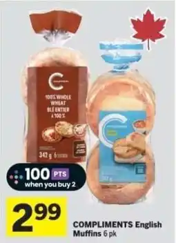 Co-op Compliments English Muffins offer