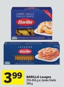Co-op Barilla Lasagna offer