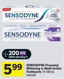 Co-op Sensodyne Pronamel Whitening or Multi-Action Toothpaste offer