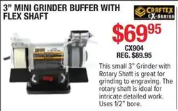 Busy Bee Tools Craftex 3" mini grinder buffer with flex shaft offer