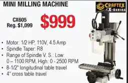 Busy Bee Tools CrafteX mini milling machine offer