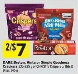 Co-op DARE Breton, Vinta or Simple Goodness Crackers offer