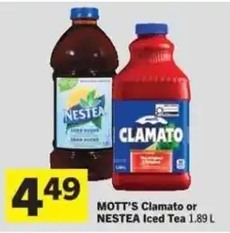 Co-op Mott's Clamato or Nestea Iced Tea offer
