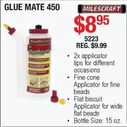 Busy Bee Tools Milescraft glue mate 450 offer