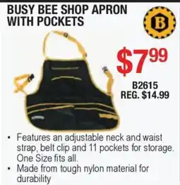 Busy Bee Tools Busy bee shop apron with pockets offer