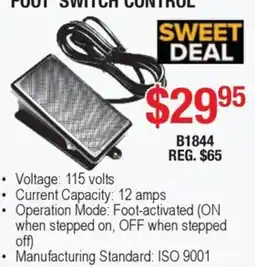 Busy Bee Tools Foot Switch Control offer