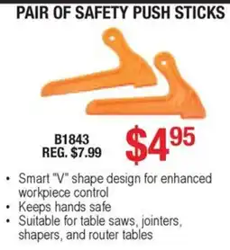 Busy Bee Tools Pair of safety push sticks offer