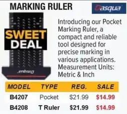 Busy Bee Tools Dasqua marking ruler offer