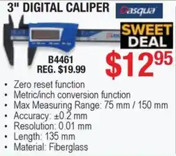 Busy Bee Tools Dasqua 3" digital caliper offer