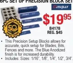 Busy Bee Tools Dasqua 6pc setup precision block set offer
