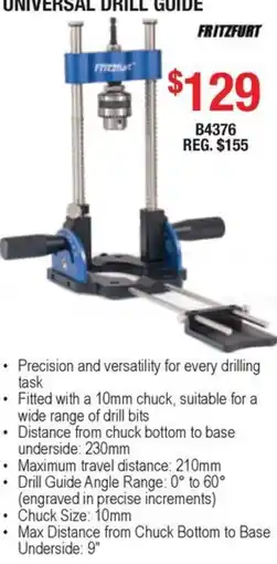 Busy Bee Tools Fritzfurt universal drill guide offer