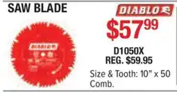 Busy Bee Tools Diablo saw blade offer