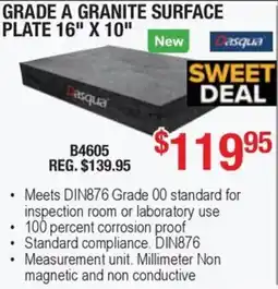 Busy Bee Tools Dasqua grade a granite surface plate 16" x 10" offer